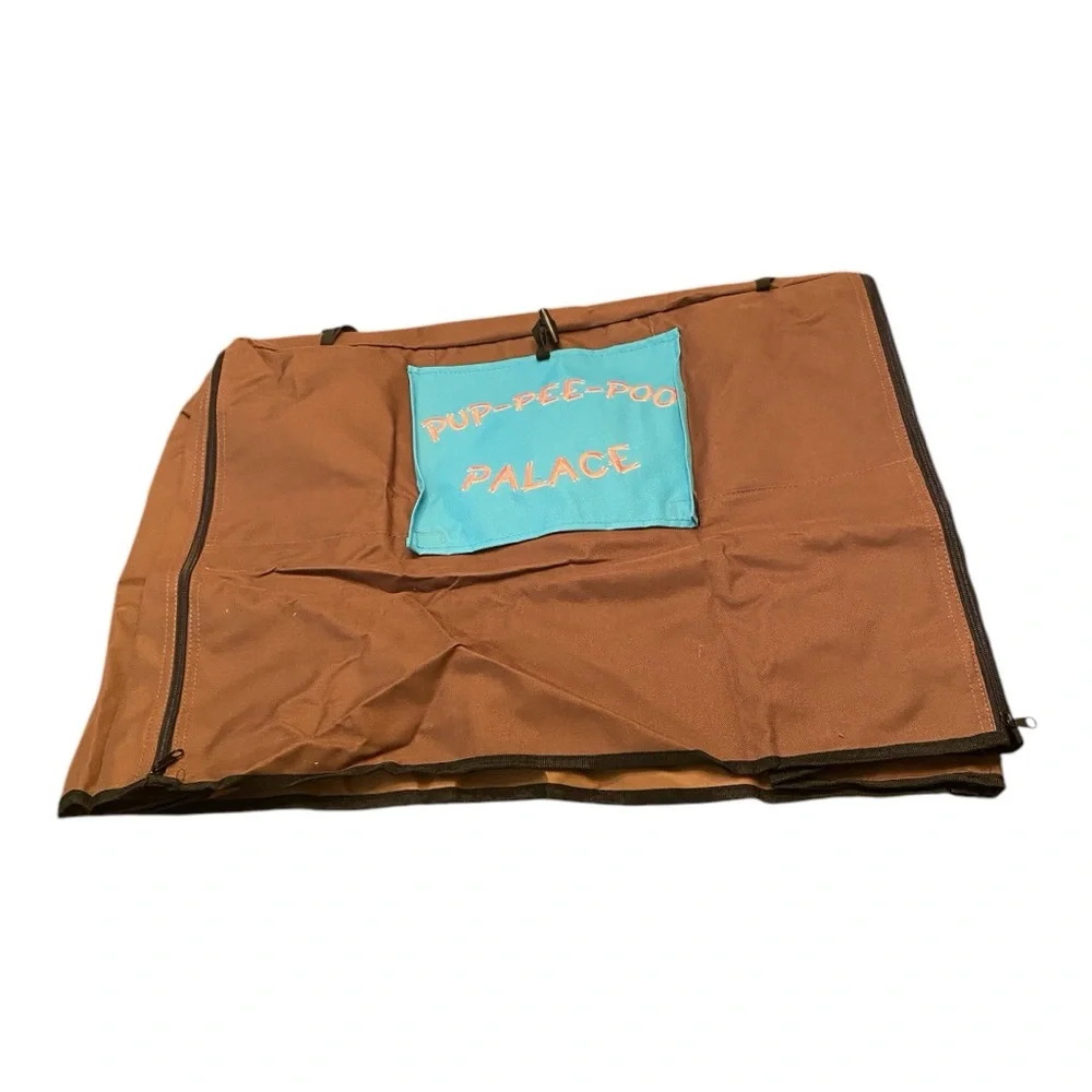 Pup-Pee-Poo-Palace Pet Palace Crate Cover 24x18x18 Brown NWOT